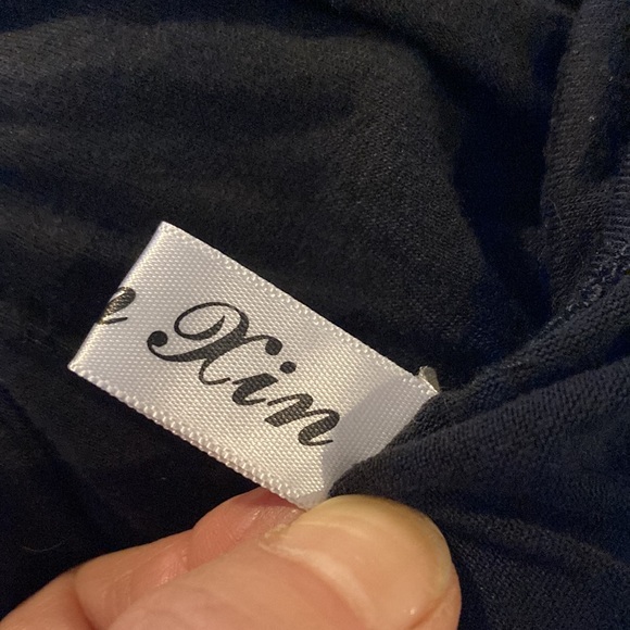 WOMENS SZ XL BLACK LIAM KIM OFF THE SHOULDER FLORAL PEEK A BOO LONG SLEEVE - Picture 8 of 8